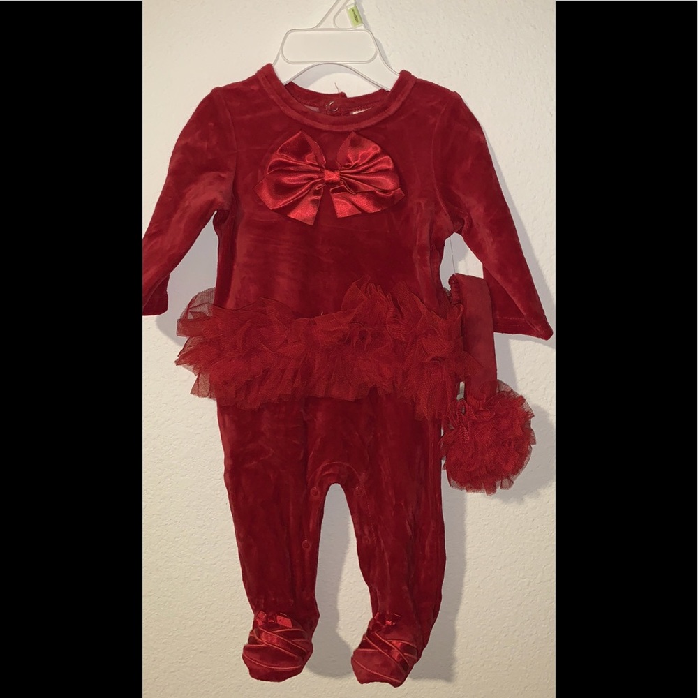 Coverall with matching head band